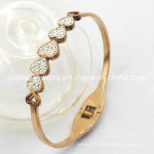 Топ продаж моды из нержавеющей стали Heart Bangle